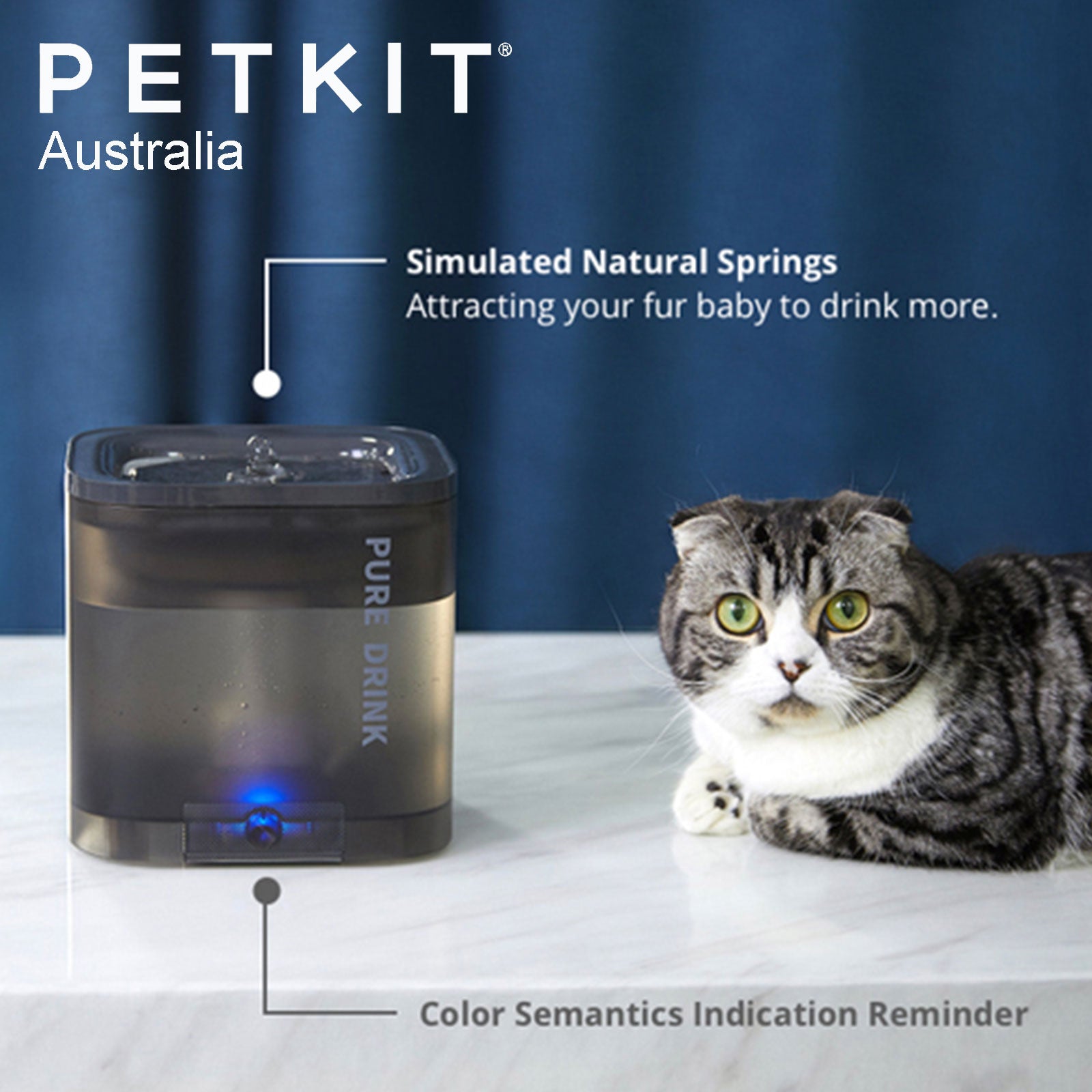 PETKIT Eversweet Solo Water Drinking Fountain - BLUE